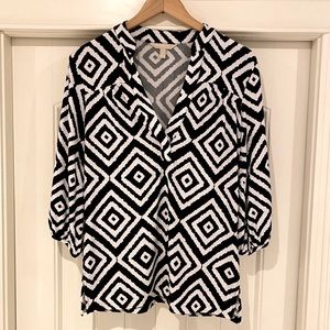 Banana republic geometric shirt size S